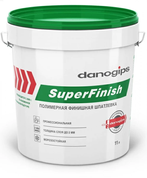 Шпатлевка готовая DANOGIPS SuperFinish 5кг/3л